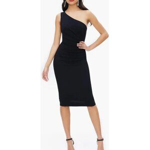 Dress the Population Women’s Martine Stretch Crepe One Shoulder Dress S Small